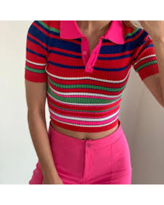 Women's Striped Regular Fit T-Shirt